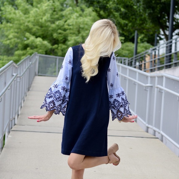 Loft Dress with Embroidered Sleeves - Picture 6 of 6